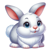 ai généré lapin lapin dessin animé png