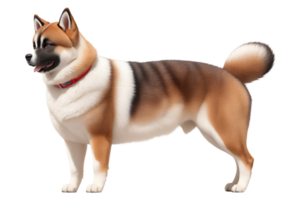 ai genererad amerikan akita hund isolerat på transparent bakgrund png