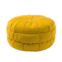 ai généré moderne Jaune pouf isolé sur transparent Contexte png