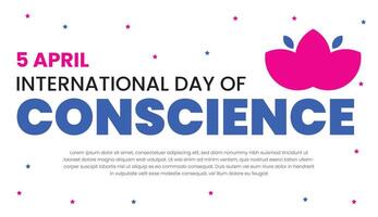 International Day of Conscience design vector