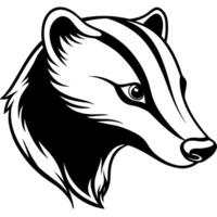 Badger Side View Logo Icon Unveil Your Brand's Wild Side vector