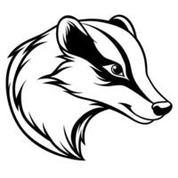 Badger Side View Logo Icon Unveil Your Brand's Wild Side vector