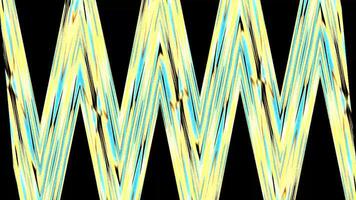 4k Neon- glühend periodisch Wellen Digital Rendern video