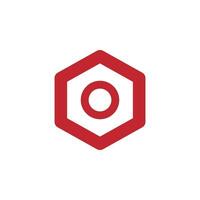Hexagon Logo Template vector icon illustration design. Symbol design icon graphic element resources. Vector illustration with an technology theme