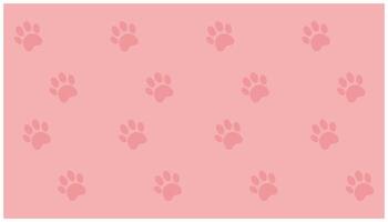 Paw Prints on Pink Background, Vector Illustration EPS10. resources graphic background element design. Vector illustration with the theme of wall decoration with dog paws