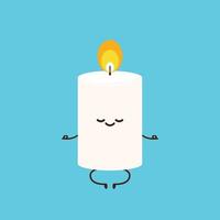Candle cartoon vector. Candle character design. vector