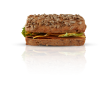 Burger Brot Schnitt aus isoliert transparent Hintergrund png