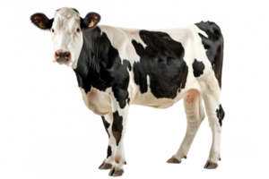 ai generado vaca con negro lugares aislado png