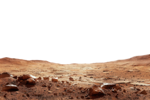 ai gegenereerd Mars landschap, baren woestijn png