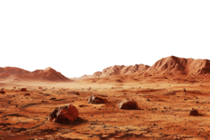 ai gegenereerd Mars landschap, baren woestijn png