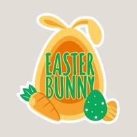 AI generated Easter Happy Bunny vector