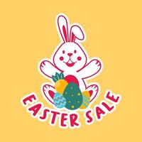 AI generated Easter Happy Bunny vector