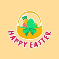 AI generated Easter Happy Bunny vector