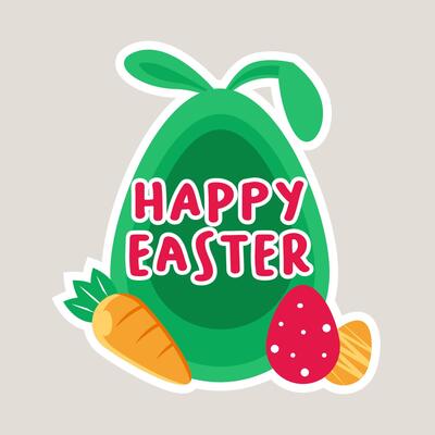 AI generated Easter Happy Bunny