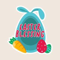 AI generated Easter Happy Bunny vector