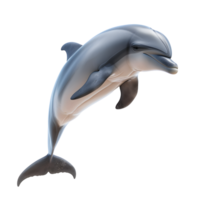 ai generiert Delfin isoliert auf transparent Hintergrund png