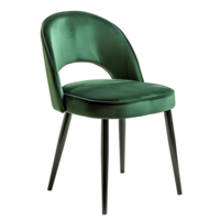 AI generated Eye-Catching vibrant colored Chair Scandinavian Design, Isolated on Transparent Background png