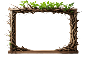 AI generated Root border frame PNG transparent background