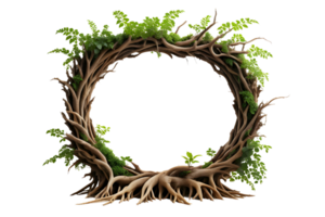 AI generated Root border frame PNG transparent background