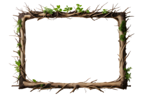 AI generated Root border frame PNG transparent background