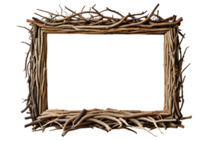 AI generated Root border frame PNG transparent background