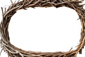 AI generated Root border frame PNG transparent background