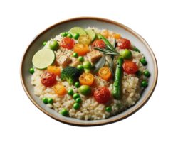 ai genererad italiensk utsökt mat risotto png