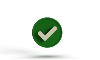 Symbol sign green circle choice round green color icon check mark agreement checklist tick ok success checkmark correct design checkbox approve button right accept positive choose yes business vote png