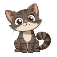 Sammlung von schön süß wenig Katze Cartoons isoliert png