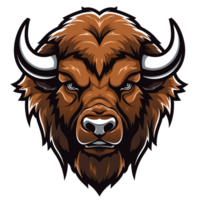 Sammlung von amerikanisch Bison Stier Kopf Logo Designs isoliert png