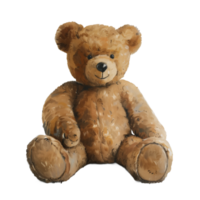 AI generated Collection of Adorable Teddy Bears Isolated png