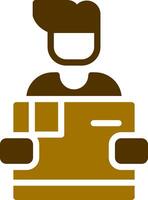 Line Two Colour vector