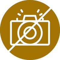 No Camera Creative Icon Design vector