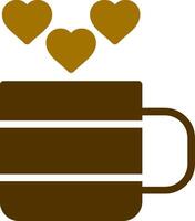 Love Tea Creative Icon Design vector