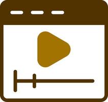 Video Creative Icon Design vector