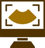 Ultrasound Creative Icon Design vector