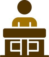 Receptionist Creative Icon Design vector