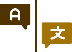 Language Barrier Creative Icon Design vector