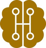 Humanoid Robot Creative Icon Design vector