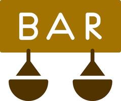 Bar Creative Icon Design vector