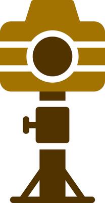 Camera Stand Creative Icon Design