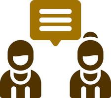 Discuss Creative Icon Design vector