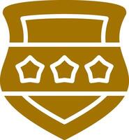 Police Shield Creative Icon Design vector