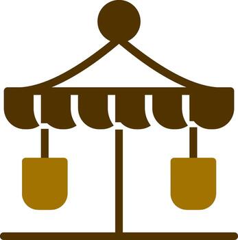 glifo dos color vector