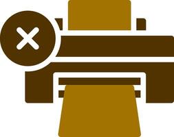 Printer Error Creative Icon Design vector