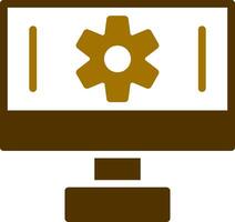 Setting Creative Icon Design vector