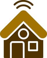 Smart Home Creative Icon Design vector