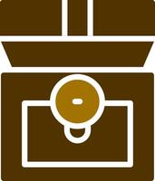 Treasure Chest Creative Icon Design vector