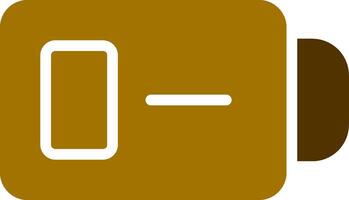 Low Battery Creative Icon Design vector