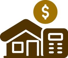 Home Loan Calculator Creative Icon Design vector